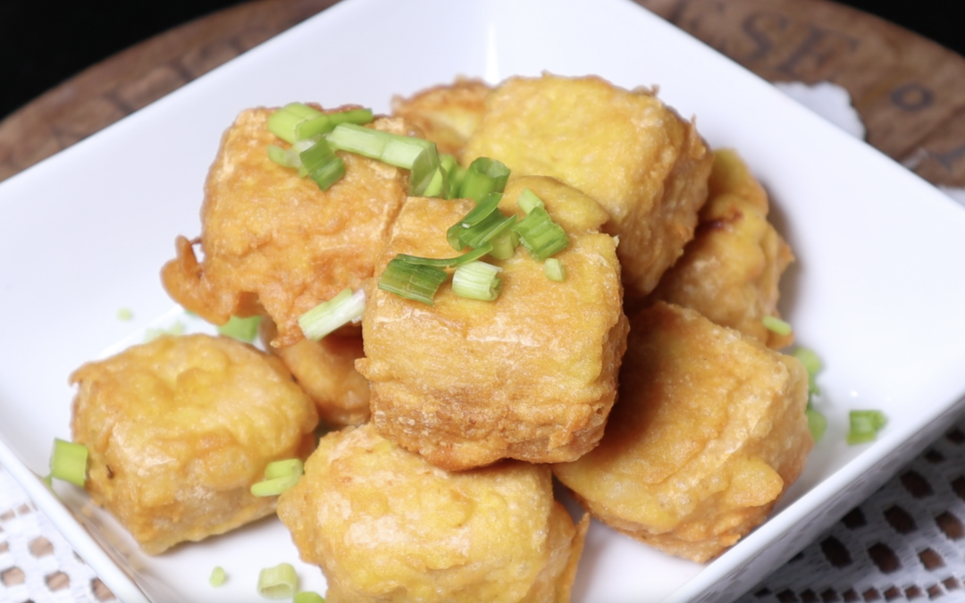 Crispy Fried Tofu Tempura Pockets Filled with Vegetables Recipe (Indonesian Tahu Isi)