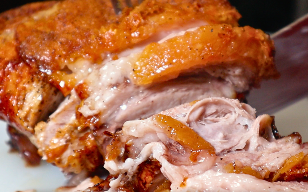 Crispy Roast Pork Shoulder Picnic (Bone-In) | Easy Crackling Recipe + Homemade Gravy