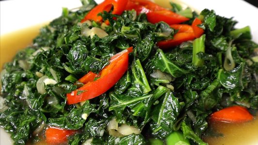 Garlic Sauteed Kale – Sauteed Kale with Garlic and Chili