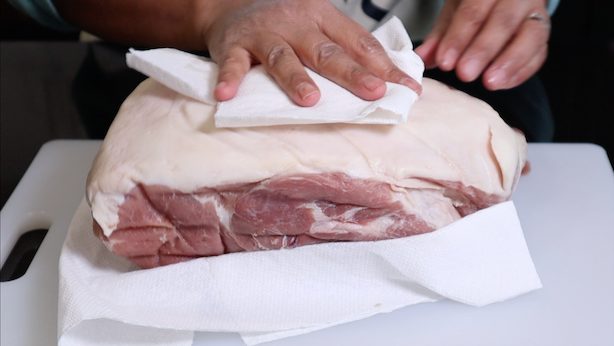 Pat Dry – Crispy Roast Pork Shoulder with Skin