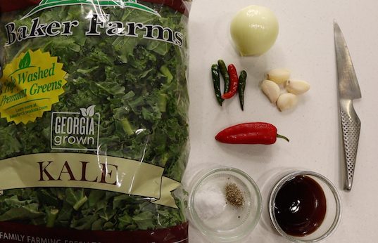 Raw Kale – Sauteed Kale with Garlic and Chili
