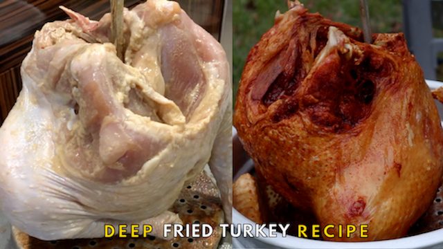 DEEP FRIED TURKEY WITH GARLIC LEMONGRASS MARINADE